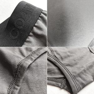 Sous-vêtements pour hommes en coton, gris clair, respirants, sans coutures, avec logo personnalisé, faible MOQ, pour <span class=keywords><strong>musculation</strong></span>, slips et boxers modernes - Product Image 2
