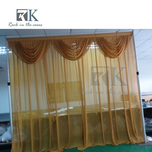 Sistema de Cortinas de Aluminio con Soporte para Tubos y Cortinas, Kit de Fondo de Tela Negra Desmontable, Precio de Fábrica - Product Image 5