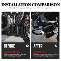 Protection de moteur pour BMW R18 R18B 2020-2023 Protection de moto Cadre de pare-chocs Cage de cascade