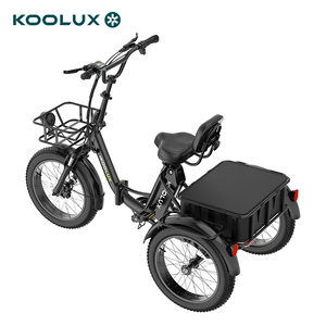 KOOLUX X13 EU <b>Dropshipping</b> 20" Fat Tire Alloy Steel Frame Electric Bike 500W Hydraulic Brakes 48V 14.5Ah Adults Foldable Cargo - Product Image 3