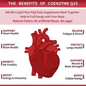 Capsule di Coenzima CoQ10 OEM con Etichetta Privata, Integratore Antiossidante per la Salute del Cuore con PQQ, L-<span class=keywords><strong>Carnitina</strong></span> <span class=keywords><strong>e</strong></span> Vitamina <span class=keywords><strong>E</strong></span> in Softgel - Product Image 4