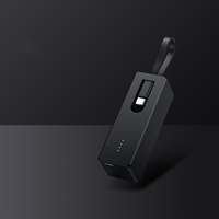 Prix bon marché d'usine Mini banque d'alimentation Rechargeable 5000mAh avec câble chargeant le cadeau de grande capacité de trésor