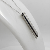 Bijoux personnalisés en acier inoxydable Collier sifflet d'anxiété respiratoire Pendentif