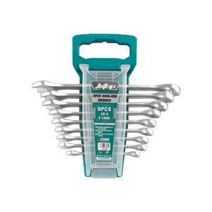 JCTOP kunci pas kombinasi profesional, 9 buah kunci pas dengan rak pemegang kunci pas - Product Image 1