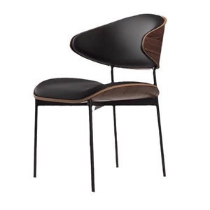 Sedia da Pranzo Minimalista Italiana Stile Wabi-Sabi con <span class=keywords><strong>Schienale</strong></span> <span class=keywords><strong>Alto</strong></span> e Struttura in Metallo, Design Nordico Moderno, Resistente all'Usura e Durevole - Product Image 5