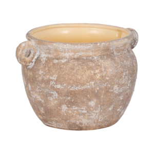 Vaso in Ceramica Stoneware Rotondo con Manici per Piante da Interno ed Esterno - Product Image 3