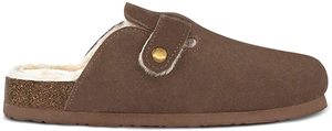 High-class Women's <strong>Comfy</strong> Foot-bed <strong>Clogs</strong> Indoor Outdoor Mules Slippers with Warm Furry Lining - Product Image 2