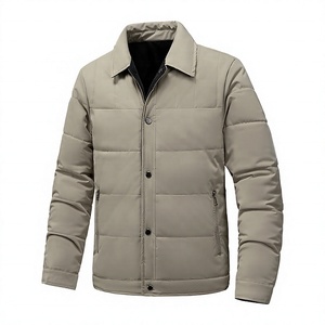 Chaqueta Casual Gruesa para Hombre con Botones, Abrigo de Invierno Cortavientos, Color Sólido, Cuello Camisero, Corte Regular - Product Image 1