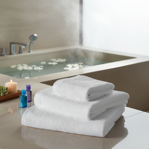 Varol 2-Piece Iperion Series Hotel <b>Bath</b> <b>Towel</b> <b>Set</b> Large Size 70x140 Solid Color 600gsm Weight Made of Turkish Cotton for Spa Use - Product Image 3