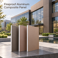 Panneau composite en aluminium ignifuge doré métallique, taille personnalisée, plaque ACP pour la décoration de comptoirs de vente au détail