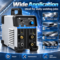 Poste à souder double DWS-1400 220V TIG MMA 140A IGBT Inverter avec affichage numérique pour soudage à l'arc à l'argon et à l'électrode, vente en gros, usine OEM