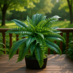 Plante artificielle de fougère de Boston, 30 branches, en plastique, pour décoration intérieure et extérieure, qualité supérieure, verdure pour la maison et le bureau - Product Image 2