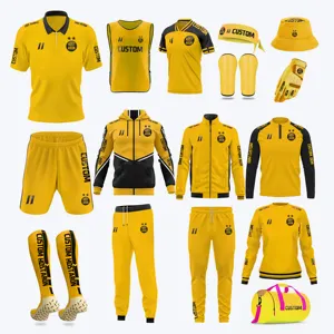 HOSTARON Großhandel Polyester Sublimation Camisetas Fußball Trikots Kits Benutzer definierte Herren Fußball Uniformen Fußball Wear Set Mit Logo