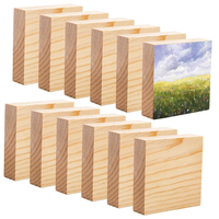 Blocs de bois non finis pour l'art et l'artisanat, panneaux en MDF pour l'artisanat, idéal pour l'artisanat, la peinture, les projets de bricolage, la sculpture, la gravure
