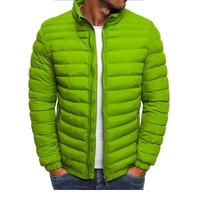 Veste d'hiver décontractée pour homme ODM, couleur unie, col montant, fermeture éclair, finition soignée