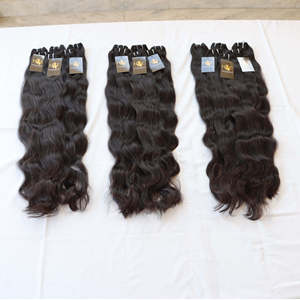 Wholesale High Quality Indian Virgin Raw Hair Bundle Double Drawn <b>Body</b> <b>Wave</b> HD Lace Curly Temple Hair Human Hair Extensions - Product Image 2