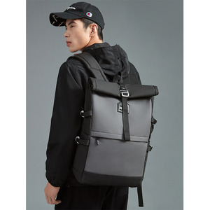 Custom Waterproof Casual Daypack Anti-theft Travel Business <b>Backpack</b> Bag <b>Large</b> Capacity Men Rolltop Laptop <b>Backpack</b> - Product Image 6