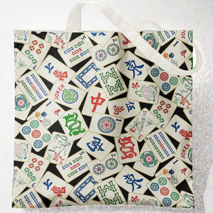 Bolso de lona texturizado de gran capacidad, bolso de hombro vintage con cremallera para ir de compras - Product Image 2