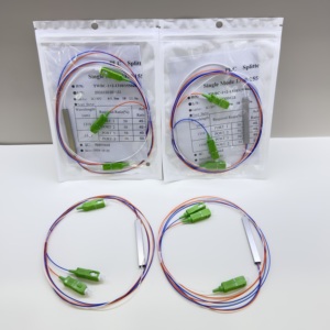 1x2 PLC <b>Splitter</b> with SC/APC Connectors, Single Mode, Low Loss for FTTH - Product Image 1