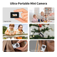 Mini caméra en métal DC23M, capteur CMOS 2MP, prise en charge MicroSD, vidéo 1080P, lampe torche LED intégrée, charge USB-C, forme de bouton