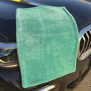 Dahui không xoắn Vòng Bện khăn đống xoắn vải nam hàn quốc khô màu đen bện 600 GSM hai lớp khăn xe - Product Image 3