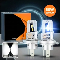 Phare LED Plug & Play Jiuyutong Q58 30W par ampoule 5600LM 2PCS avec puces de qualité automobile IP65 étanche en alliage de zinc pour voiture 1PCS