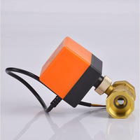 Vanne à boisseau sphérique motorisée en laiton Tmok DN15 1/2'' AC220V 110V 24V 12V 5V 2 voies 3 fils 2 commandes avec actionneur