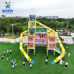 Structures de jeux commerciales personnalisées non motorisées, toboggan en plastique pour parc à thème, équipements d'escalade, <span class=keywords><strong>zone</strong></span> de jeux pour enfants - Product Image 3