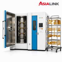Machine de revêtement PVD multi-cibles AsiaLink, équipement de placage ionique sous vide haute capacité pour pièces métalliques