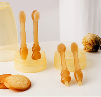 Ensemble de nettoyage buccal pour bébé, nettoyeur de langue en silicone PPSU, brosse à dents souple pour nourrissons avec étui de rangement pour les soins buccaux des nouveau-nés et des tout-petits