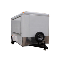 Remorque de barbecue pliante, remorque alimentaire avec doubles pièce de séjour, compétition porche, camions alimentaires, véhicule Mobile