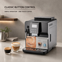 Machine à café automatique Baiwin, écran tactile, acier inoxydable, portable, usage hôtelier et domestique, entièrement automatique, intelligente