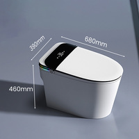 WC intelligent électrique automatique avec siège chauffant, télécommande, cuvette en céramique, pour usage hôtelier