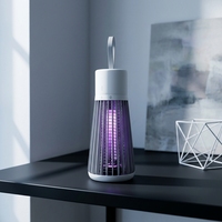 Piège à moustiques électrique puissant pour camping et extérieur, répulsif domestique, tue-mouches, piège multidimensionnel à grille électrique pour intérieur