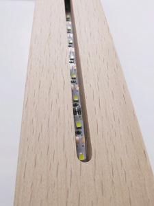 Lampe Led 3D Rectangulaire Acrylique Creative Base Lumière USB Interface DIY Personnalisé Ronde Ovale Rectangle Bois Veilleuse Base - Product Image 6