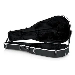 厚いパディング防水耐久性のあるハードケースを備えたドレッドノートスタイルのファッションギターギグバッグ腹筋成形ケース
