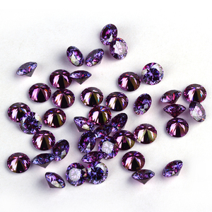 Bijoux Zhengyong, Moissanite multicolores, taille ronde, diamant synthétique multicolore, vente en gros - Product Image 3