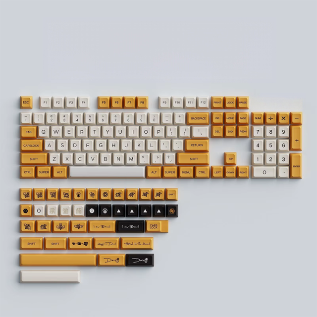 2022 Angel Devil Custom Keycap Printing PBT XDA Keycaps for Mechanical Keyboard