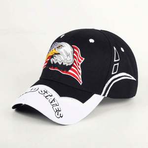 Casquette de baseball brodée d'un aigle et d'un drapeau américain, style créateur, vente en gros pour fabricants, OEM, États-Unis - Product Image 5