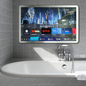 Personnalisé Moderne Design Rectangle 4K Android Smart Full HD Miroir <span class=keywords><strong>TV</strong></span> 43/55/65 Pouces pour Hôtel Villa Chambre Salon Cheminée - Product Image 1