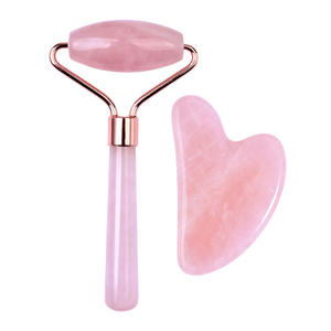 Herramienta de masaje facial de colección de SPA de piedra de cristal <span class=keywords><strong>rosa</strong></span> al por mayor Mini <span class=keywords><strong>rodillo</strong></span> de masaje de piel facial Jade de cabeza única de <span class=keywords><strong>cuarzo</strong></span> <span class=keywords><strong>rosa</strong></span> natural - Product Image 1