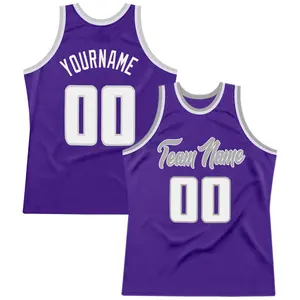 Maillot professionnel usine vêtements de sport uniformes de basket-ball conception <span class=keywords><strong>Philippines</strong></span> violet couleur maille sans manches maillot de basket-ball - Product Image 1