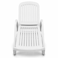 Chaise longue en plastique pour l'extérieur Chaise longue pour piscine Chaise de plage pour l'extérieur en plastique Chaise de piscine