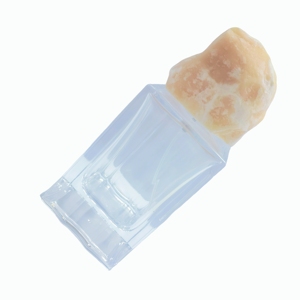 ขวดน้ำหอมแก้วทรงสี่เหลี่ยมทันสมัยพร้อมฝาหยกสีเหลืองอุ่น - Product Image 5