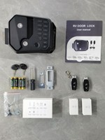 Cerradura Inteligente Digital con Tarjeta de Memoria para la Aplicación Tuya, Desbloqueo por Contraseña/Llave/Control Remoto, Aleación de Aluminio Impermeable para Puerta de Acero