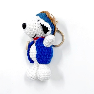 Creative Cartoon Handmade Knitted Doll Yarn Crochet Pendant <strong>Snoopy</strong> Super Cute Anime Handmade Ornament Finished Product - Product Image 3
