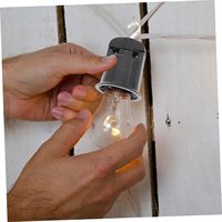 Adaptateur d'arbre de Noël noir douille de lumière à visser en plastique support d'ampoule douille de lampe
