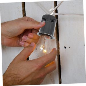 Đen giáng sinh cây Adapter ánh sáng ổ cắm vít trong nhựa ánh sáng bóng đèn chủ đèn ổ cắm - Product Image 6