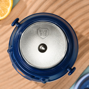 Cute 304 Stainless Steel Baby Straw Thermos <b>Cup</b> Round Portable Water Bottle For <b>Kids</b> Back To School - Product Image 5