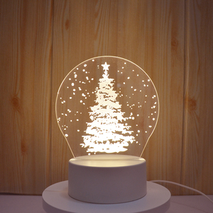 New <span class=keywords><strong>LED</strong></span> Tùy chỉnh hình ảnh sáng tạo 3D Illusion Anime lamparas Acrylic bảng bàn đèn cơ sở giáng sinh Kid của trang trí nội thất đêm đèn - Product Image 1